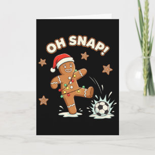 Weihnachten Oh Snap Lebkuchen Fußball Lustiges Xma Karte