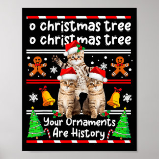 Weihnachten Oh Weihnachtsbaum Deine Ornamente Sind Poster
