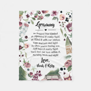 Weihnachten Oma Grammy Nana von Großkindern Fleecedecke