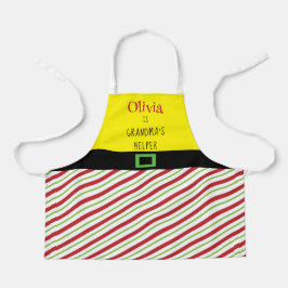 Weihnachten Oma's Helper Red Green Kid Schürze