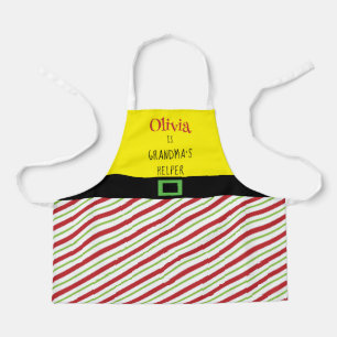 Weihnachten Oma's Helper Red Green Kid Schürze