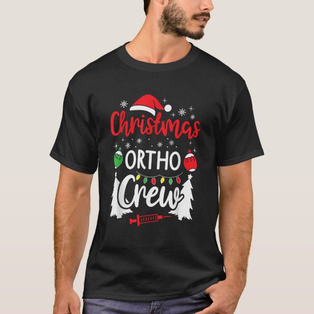 Weihnachten Ortho Crew Weihnachtsgeschenke Medizin T-Shirt (Vorderseite)