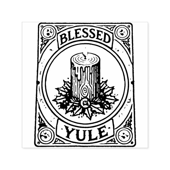 Weihnachten Pagan Yuletide Holiday Permastempel (Design)