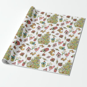 Weihnachten Paisley Geschenkpapier