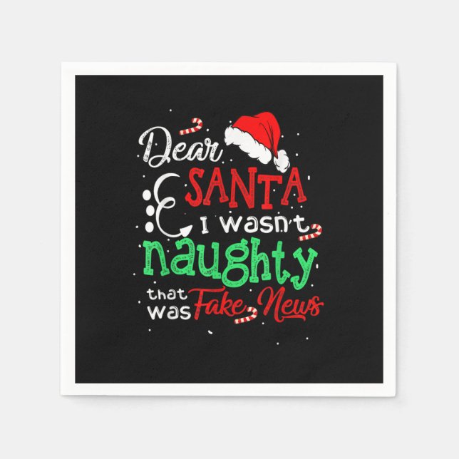 Weihnachten Pajama Ich war nicht verrückt Liebe We Serviette (Vorderseite)