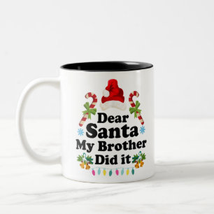 Weihnachten Pajama Sehr geehrter Herr Weihnachts-m Zweifarbige Tasse
