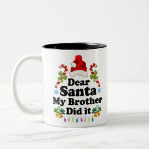 Weihnachten Pajama Sehr geehrter Herr Weihnachts-m Zweifarbige Tasse