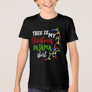 Weihnachten Pajama Shirt Festliche Lichter Feierta
