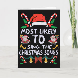 Weihnachten Pajama wird am ehesten Christus singen Karte