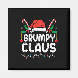 Weihnachten Pajama Xmas Lights Grumpy Claus Magnet