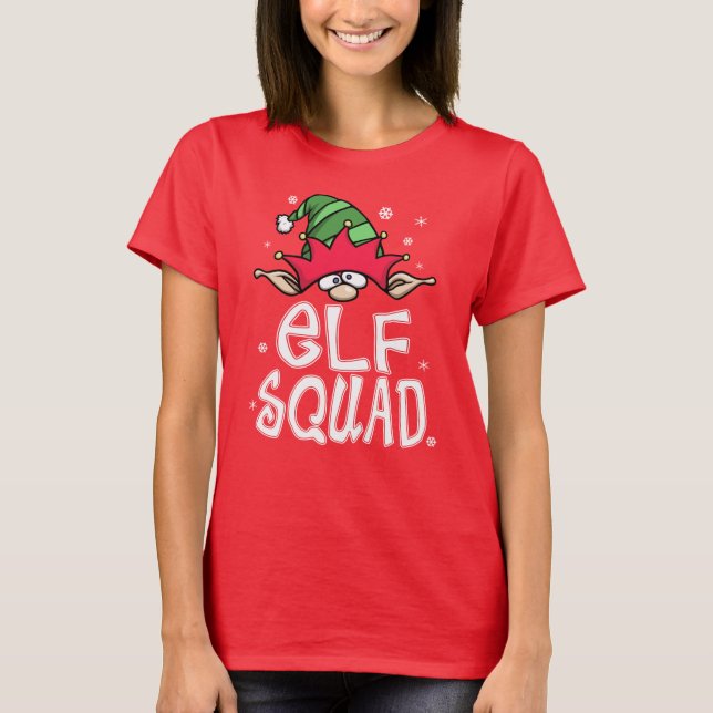 Weihnachten Pajamas - Elfsplatz Match T-Shirt (Vorderseite)