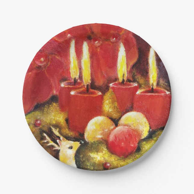 Weihnachten - PapierTeller (Vorderseite)