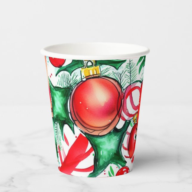 Weihnachten Pappbecher (Vorderseite)