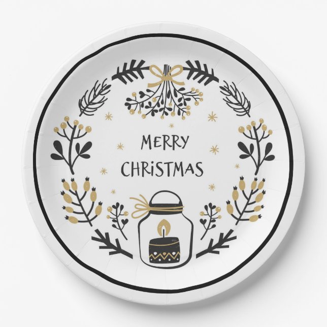 Weihnachten Pappteller (Vorderseite)