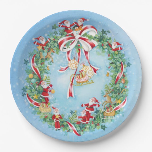 Weihnachten Pappteller (Vorderseite)