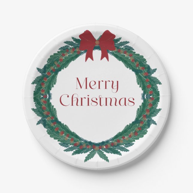 Weihnachten Pappteller (Vorderseite)