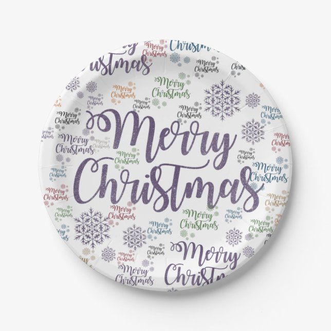 Weihnachten Pappteller (Vorderseite)