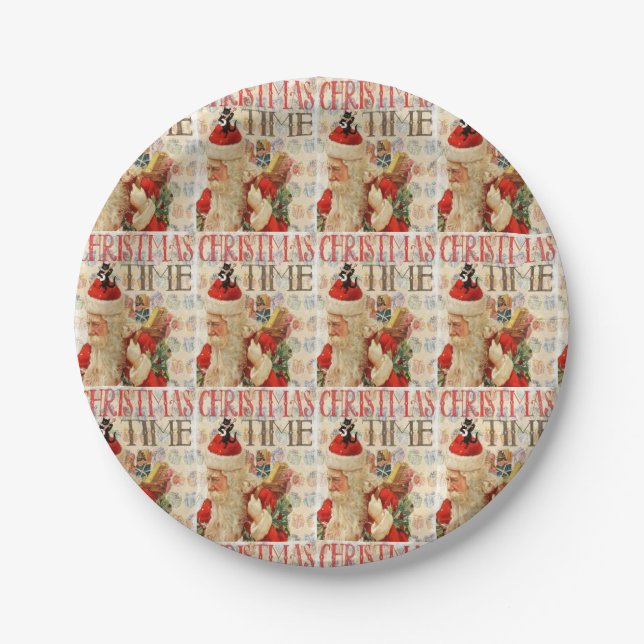 Weihnachten Pappteller (Vorderseite)