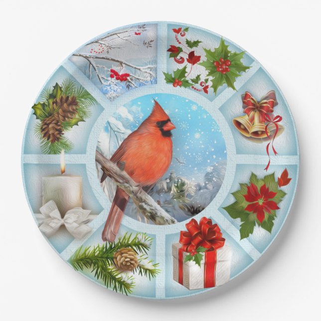 Weihnachten Pappteller (Vorderseite)