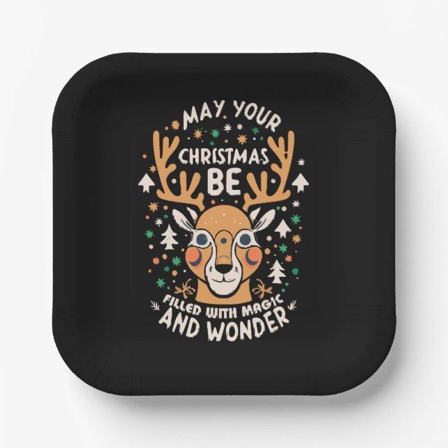 WEIHNACHTEN PAPPTELLER (Vorderseite)