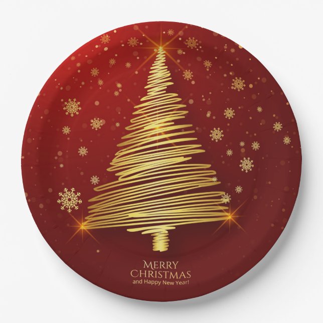 Weihnachten Pappteller (Vorderseite)
