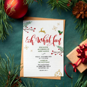 Weihnachten - Party Einladung