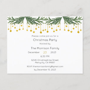 Weihnachten Party Einladung, Weihnachten Einladung