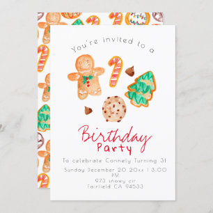 Weihnachten Party Geburtstag Einladung