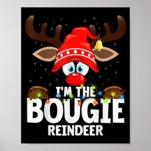 Weihnachten passend Ich bin das Bougie-Rentier Poster