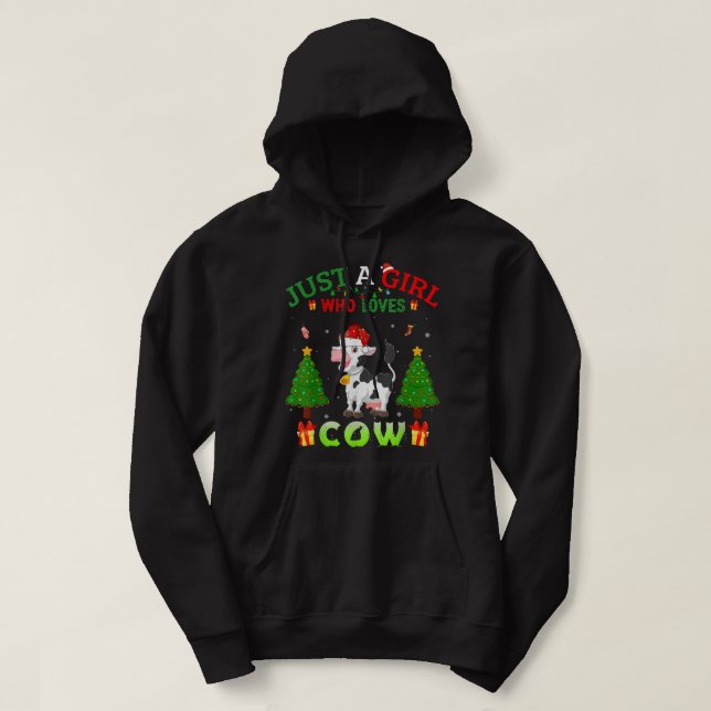 Weihnachten passt in Weihnachten - ein Mädchen, da Hoodie (Design vorne)