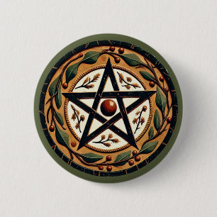 Weihnachten Pentagramm Button