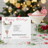 Weihnachten Peppermint Martini Cocktail Rezept