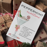 Weihnachten Peppermint Martini Cocktail Rezept