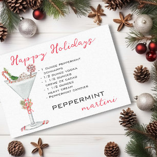Weihnachten Peppermint Martini Cocktail Rezept Seidenpapier