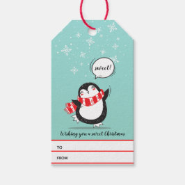 Weihnachten | Peppermint Penguin Holiday Geschenkanhänger