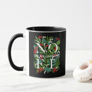 WEIHNACHTEN Personalisiert Familienname Weihnachte Tasse