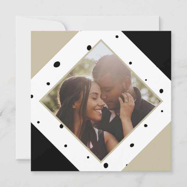 Weihnachten Personalisiert Modernes Foto (Vorderseite)