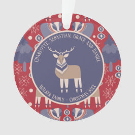 Weihnachten Personalisiert skandinavisch Ornament