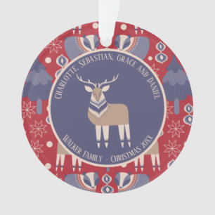 Weihnachten Personalisiert skandinavisch Ornament