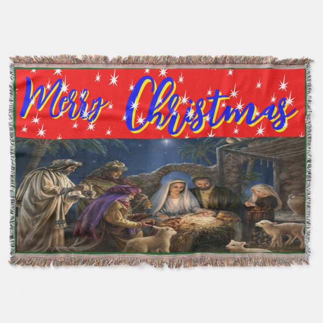 Weihnachten, personalisiert, Wirbel, Fleece & Sher Decke