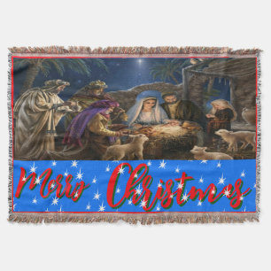 Weihnachten, personalisiert, Wirbel, Fleece & Sher Decke