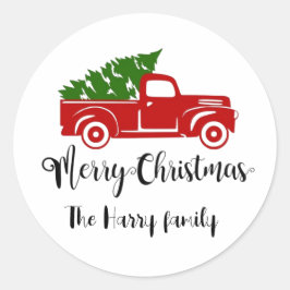 Weihnachten personalisiert wünscht Aufkleber