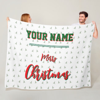 Weihnachten, personalisiert, Wurf, Fleece & Sherpa