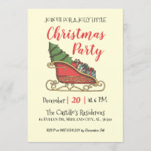 Weihnachten Personalisierte Party Einladung