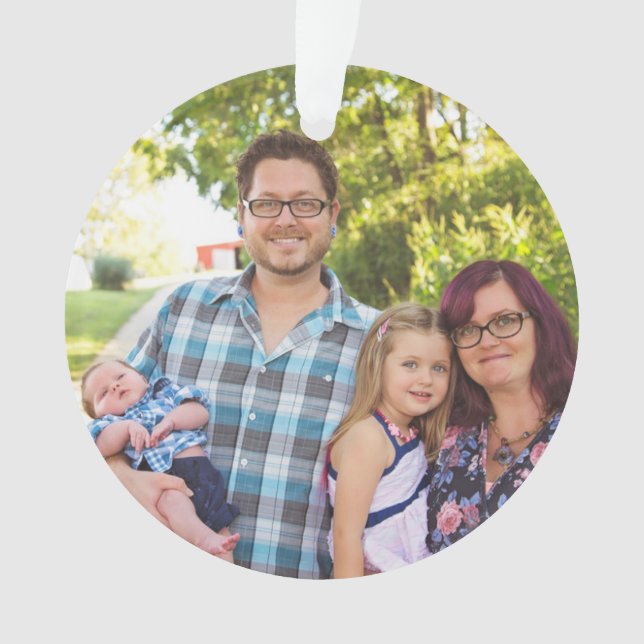 Weihnachten Personalisierte Weihnachtsschmuck Ornament (Vorderseite)