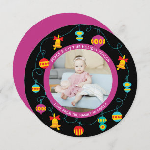 Weihnachten Personalisierter Spaß Modernes Kranz-F