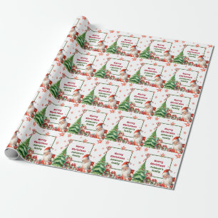 Weihnachten Personalisierter Weihnachtsmann und El Geschenkpapier