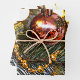 Weihnachten Pine Bauble & Garland Geschenkpapier Set