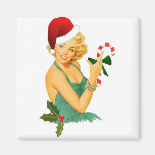 Weihnachten Pinup Magnet