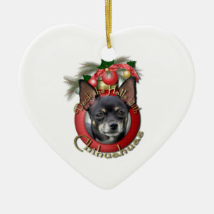 Weihnachten - Plattform die Hallen - Chihuahua - Keramikornament